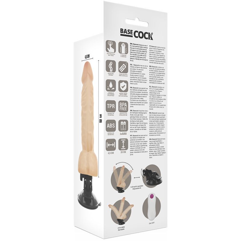 BASECOCK - VIBRATORE TELECOMANDO NATURALE